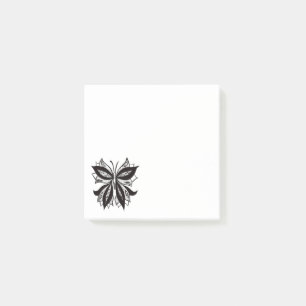 Post-it® Tatouage Tribal Noir Et Blanc Papillon