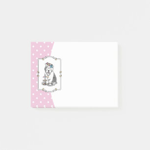 Post-it® Tea Party Vieux chien anglais (Grey 1)