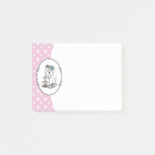 Post-it® Tea Party Westie - West Highland White Terrier