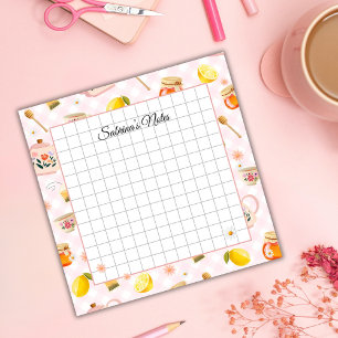 Post-it® Tea Time Cozy Notes – Grid Lined Sticky Notes