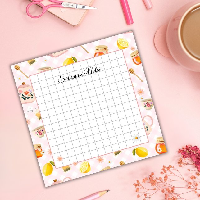 Post-it® Tea Time Cozy Notes – Grid Lined Sticky Notes (Créateur téléchargé)