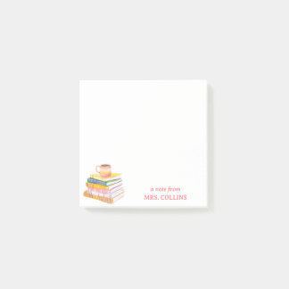 Post-it® Teacher coffee & books Notes 3 x 3"