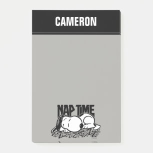 Post-it® Tee - shirt   Snoopy Nap Time   Ajouter Votre Nom