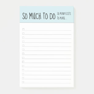 Post-it® Tellement de choses à faire drôle de faire la list