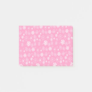 Post-it® Tempête de flocons de neige en rose pastel
