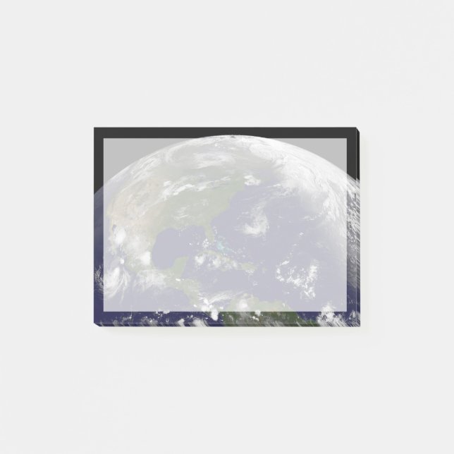 Post-it® Tempêtes Tropicales Sur La Planète Terre. (Devant)