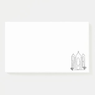 Post-it® Temple mormon simple moderne LDS Salt Lake City