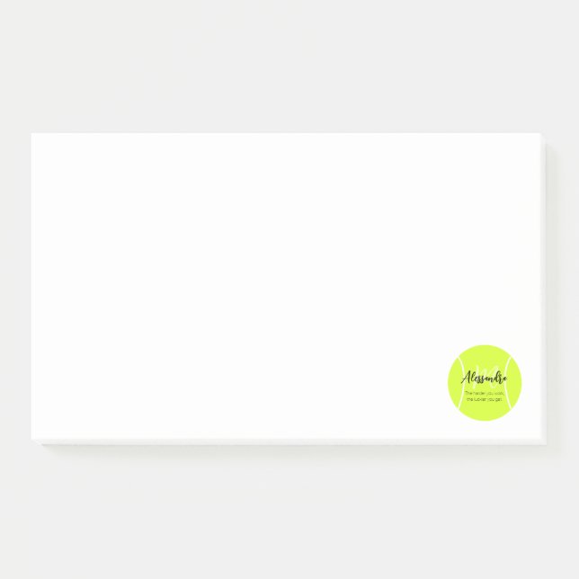 Post-it® Tennis ball nom personnalisé & texte (Devant)