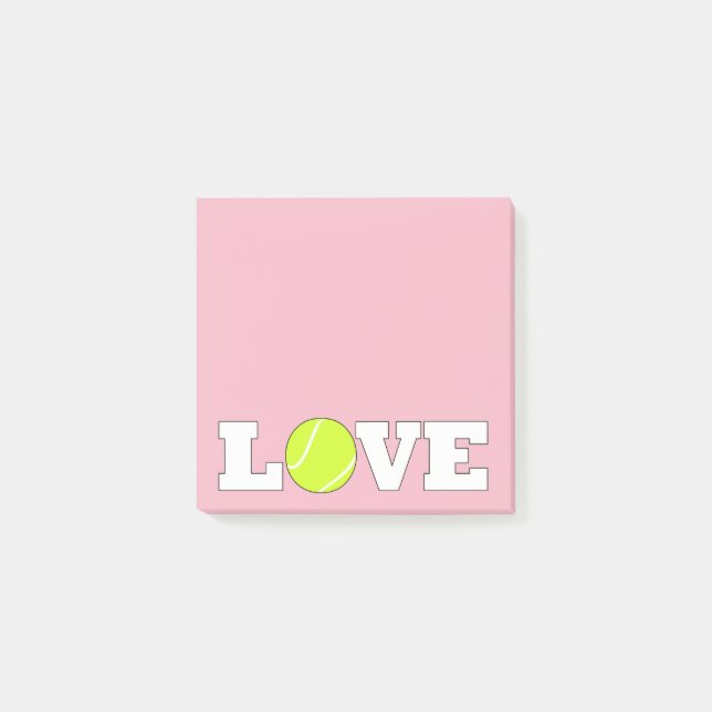 Post-it® Tennis LOVE Cute Office Post It Notes (Devant)
