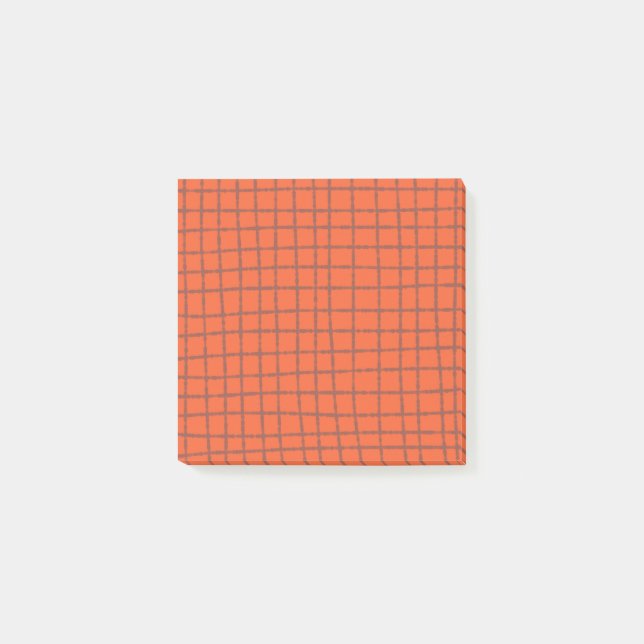 Post-it® Terracotta Check Motif élégant et pratique (Devant)
