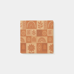 Post-it® Terracotta Patchwork Quilt Rustic Farmhouse Floral