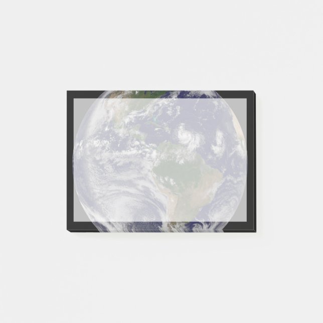 Post-it® Terre Pleine Avec Tempêtes Tropicales Dans L'Atlan (Devant)