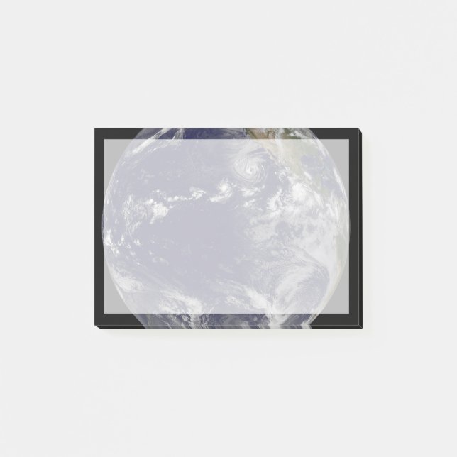 Post-it® Terre Pleine Montrant Diverses Tempêtes Tropicales (Devant)