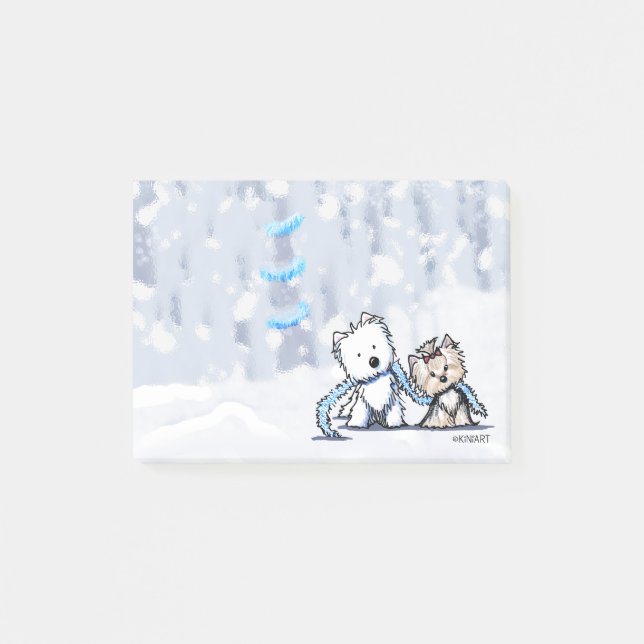Post-it® Terriers d'hiver KiniArt (Devant)