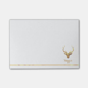 Post-it® Tête de cerfs communs d'or