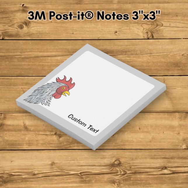 Post-it® Tête de coq gris (Créateur téléchargé)