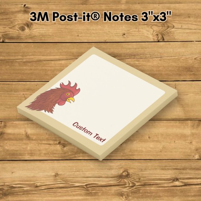 Post-it® Tête de Coq Rouge (Créateur téléchargé)