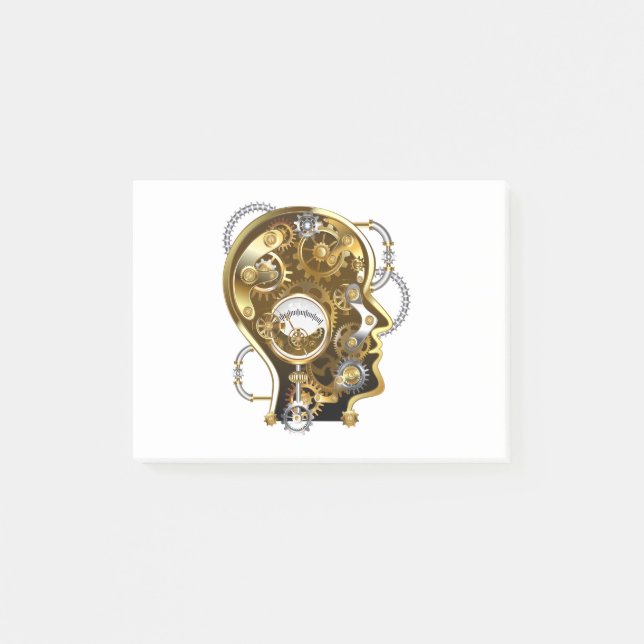 Post-it® Tête Steampunk avec manomètre (Devant)