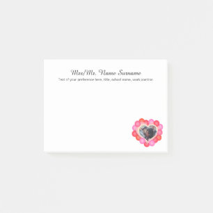Post-it® Texte romantique personnalisé