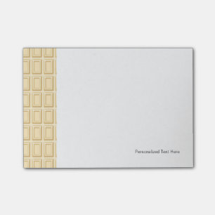 Post-it® Texture blanche de barre de chocolat