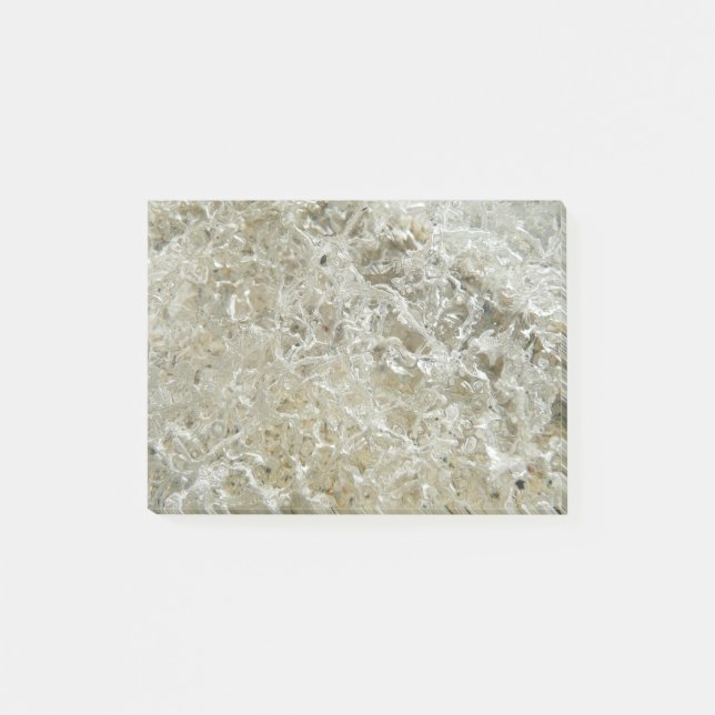 Post-it® Texture de glace glaciaire abstraite de la nature (Devant)