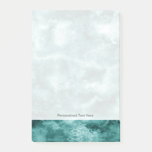 Post-it® Texture de marbre vert-foncé (Devant)