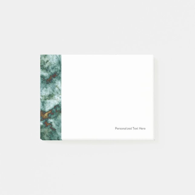 Post-it® Texture de marbre verte avec des veines (Devant)