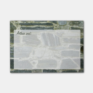 Post-it® Texture décorative de roche avec le texte