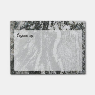 Post-it® Texture décorative de roche avec tout texte