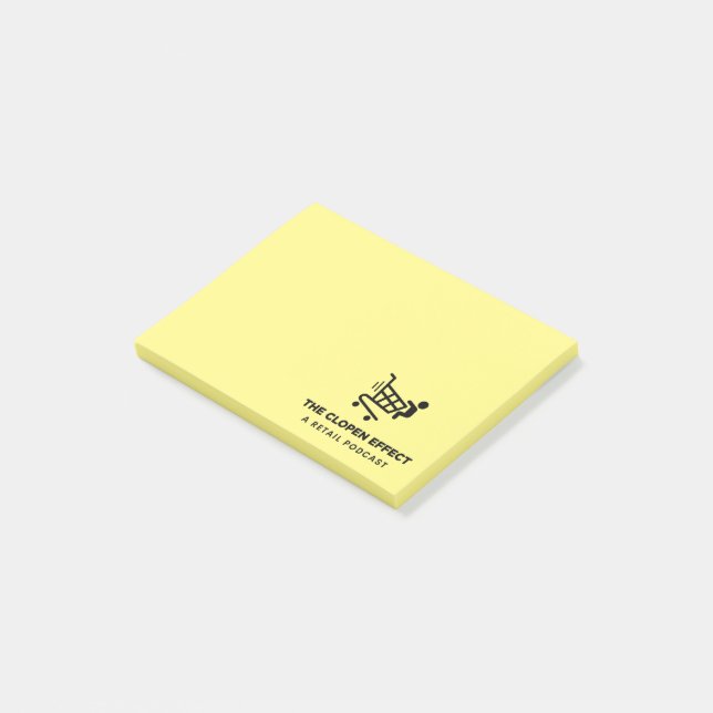 Post-it® The Clopen Effect - Black Logo Post-it Notes (Incliné)