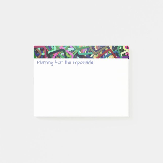Post-it® Thème Abstrait progressif et moderne Vivid (Devant)