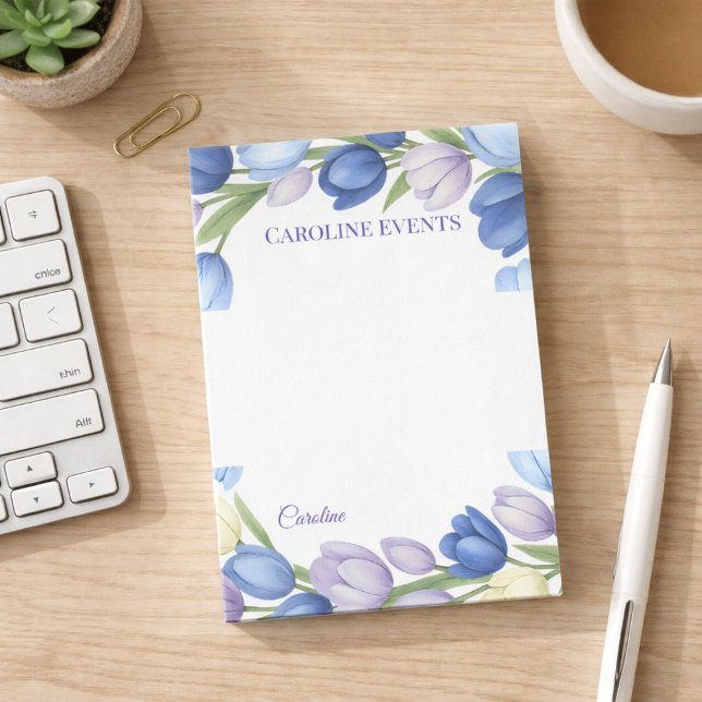 Post-it® Thème de design de papeterie élégante à fleurs de  (Créateur téléchargé)