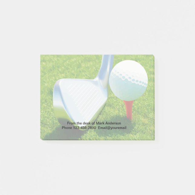 Post-it® Thème de golf cool Sticky Notepads (Devant)