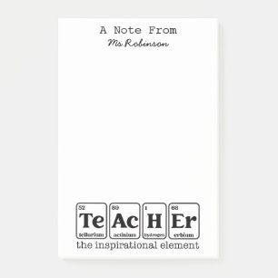 Post-it® Thème de la science de l'appréciation de l'enseign