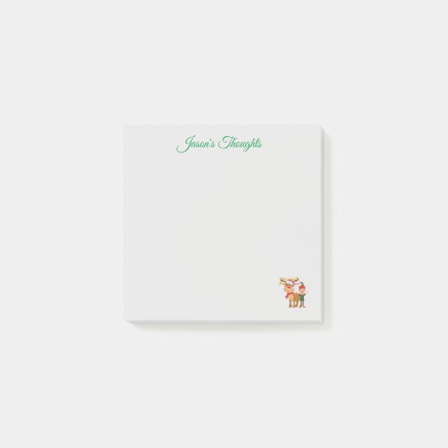 Post-it® Thème de Noël personnalisé (Devant)