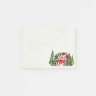 Post-it® Thème extérieur du camping de Noël Trailer
