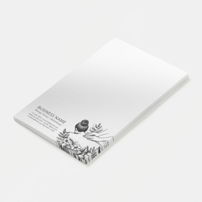 Post-it® Thérapie de Massage Mains de Guérison Énergie Spa  (Incliné)