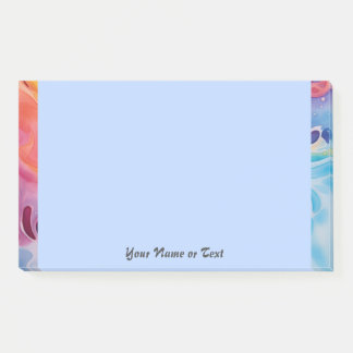 Post-it® Tie Dye 5 tourbillons colorés d'aquarelle