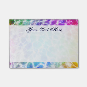Post-it® Tiedye Hippie Wavy Rainbow Effet