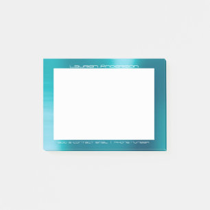 Post-it® Tiffany Aqua White Office Personnalisé