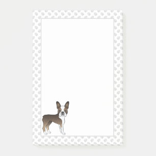 Post-it® Tigre Boston Terrier Chien de dessin animé mignon 