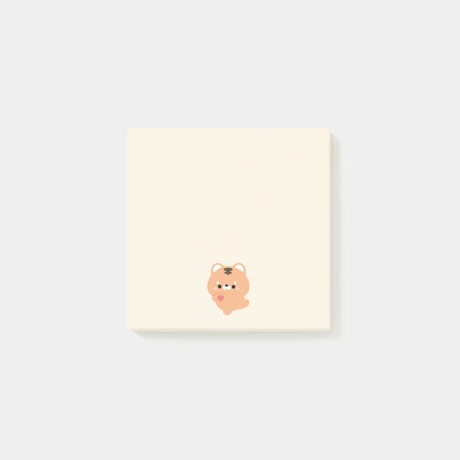 Post-it® Tigre d'amour mignon (Devant)
