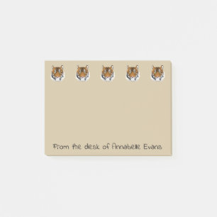 Post-it® Tigre de tigre brûlant lumineux