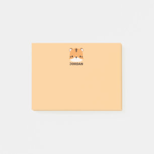 Post-it® Tigre mignon avec nom personnalisé