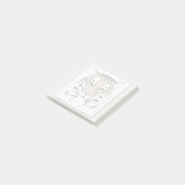 Post-it® Tigre, visage de tigre, symbole 2022 (Incliné)