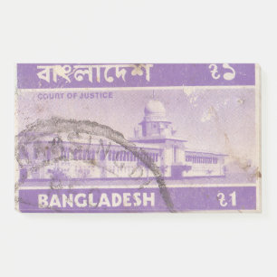 Post-it® Timbre postal du Bangladesh Cour de justice
