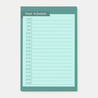 Post-it® time schedule