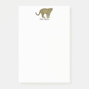 Post-it® Tirage de chats tachetés au léopard vintage