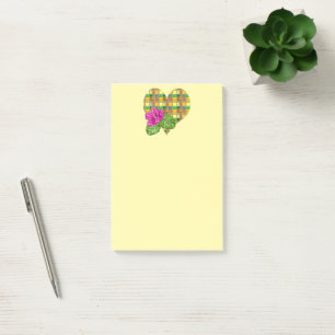 Post-it® Tissu coloré des Caraïbes Madras Tartan