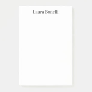 Post-it® Titre minimaliste Professionnel Moderne Nom Plat